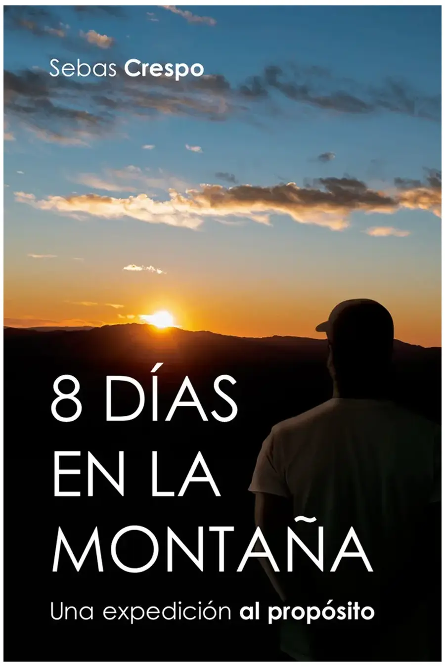 Tapa del libro 8 Días en la Montaña, de Sebas Crespo